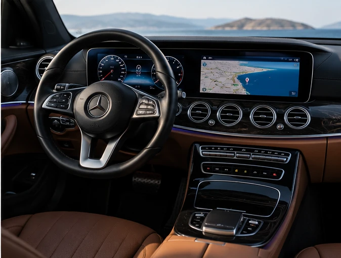 Mercedes premium dashboard and interior